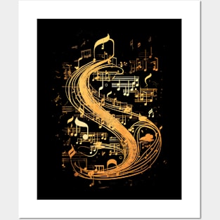 Music Notes Classic Feeling Posters and Art